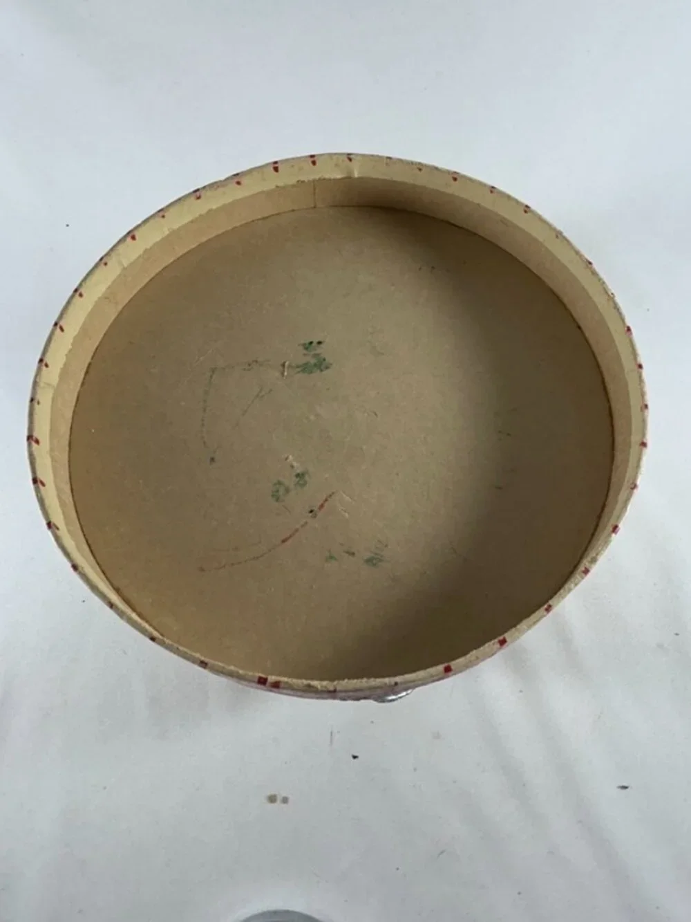 Snowman Circular Box Decorated With Holiday Ornaments